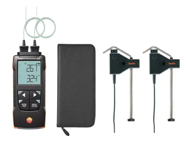 Testo 922 – Differansetemperaturmåler komplett sett til utleie 