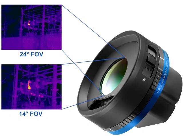 IR-linse - FLIR Dual FOV 24° / 14° DFOV, EXX/T5xx/T8xx/Axxx 