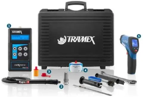 Tramex Betong inspeksjonsstt med CMEX2, IR og prober. 