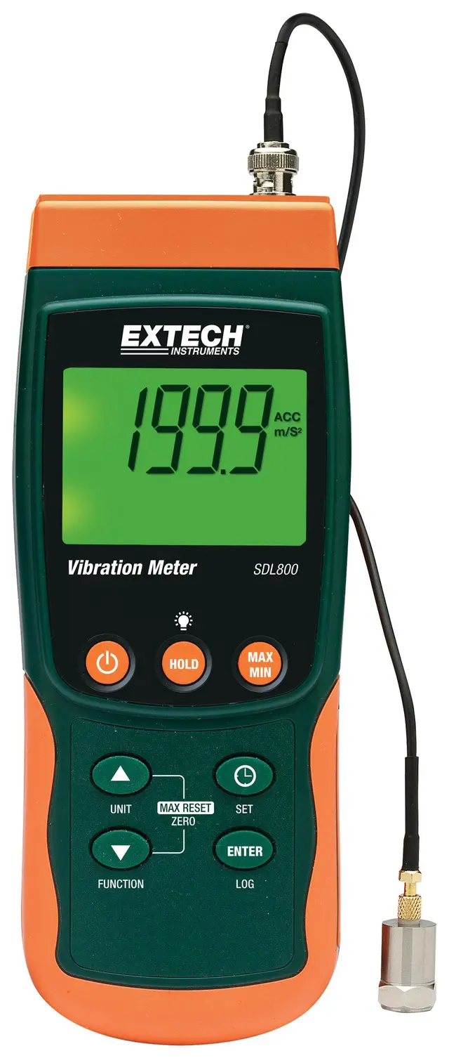 Vibrasjonsmåler m/ SD-logger 